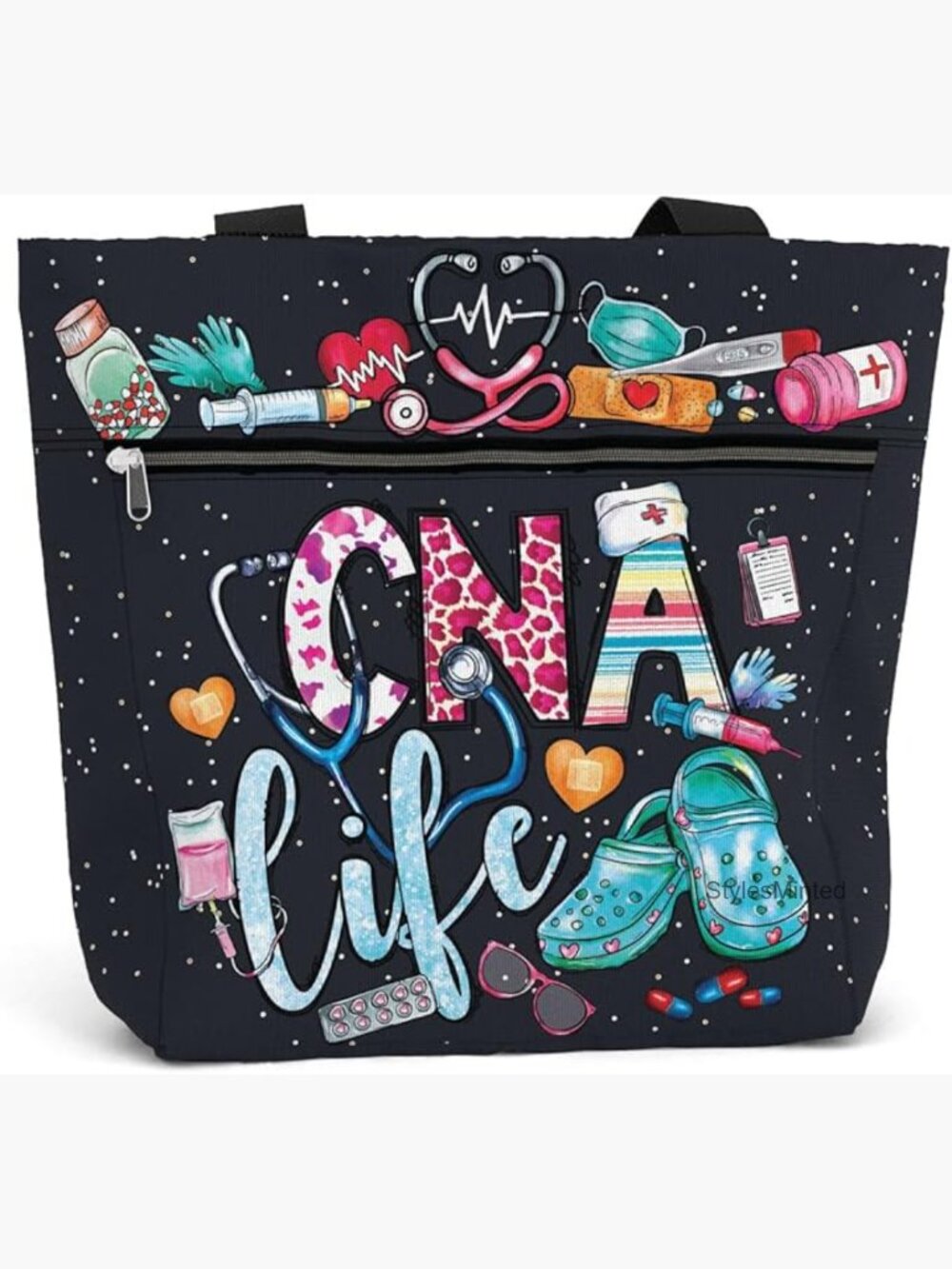 Large Tote Bag Waterproof Work Bag with Pockets Fits Laptop